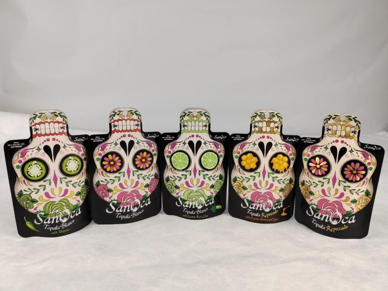 showcasig Sanoca spirit's tequila pouches with engaging video content