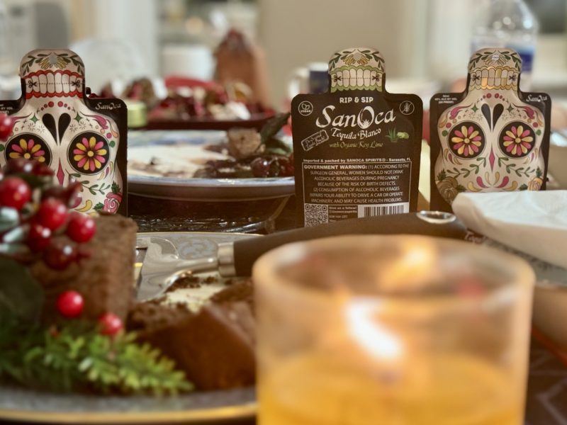 showcasig Sanoca spirit's tequila pouches with engaging video content